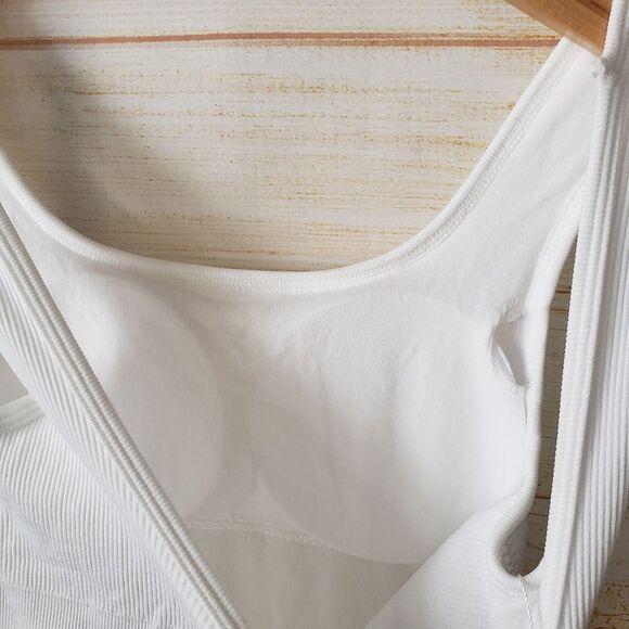 HeyShape Shapewear Square Neck Short Slimming Jumpsuit White Women's Size Small - Picture 12 of 14